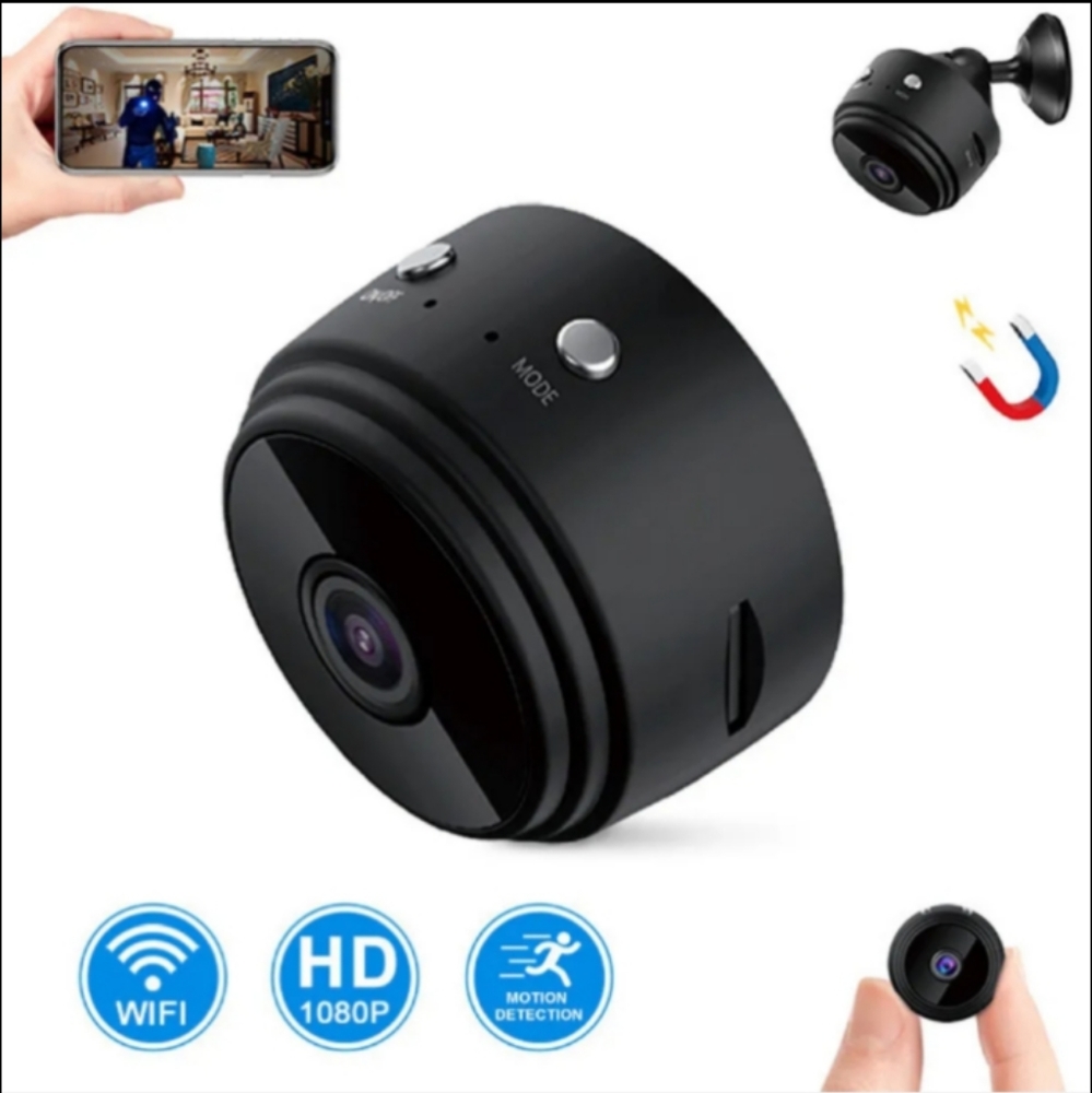 Upgraded Spy Cam HD Camera w/WiFi Model A9 WiFi Camera Free App, Dash camera